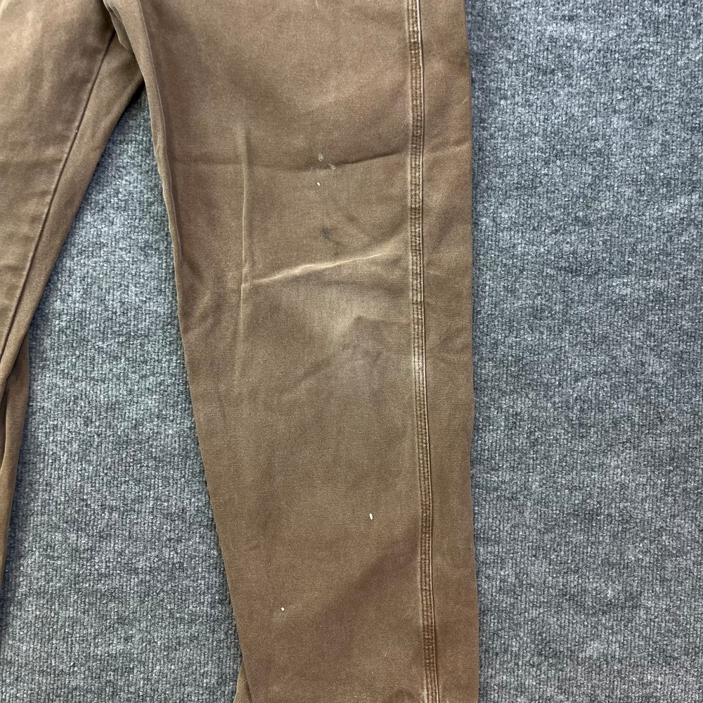 Dickies Carpenter Pants Men's Brown Canvas High Rise Relaxed Workwear - 38X29.5 - Picture 11 of 16